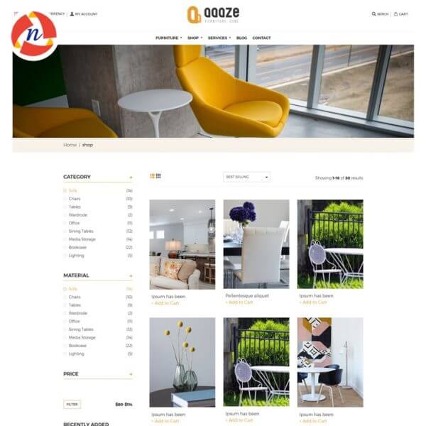 Furniture(Ecommerce Store) HTML Template
