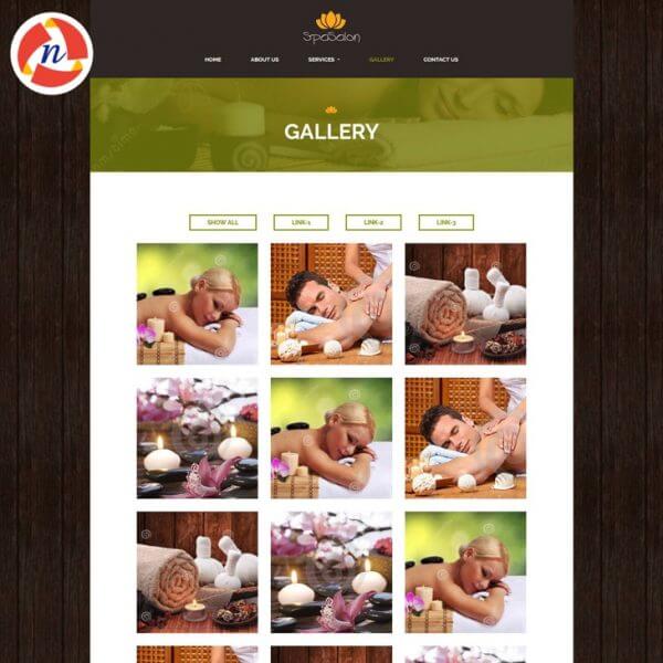HTML Template 2 For Spa & Saloon Website